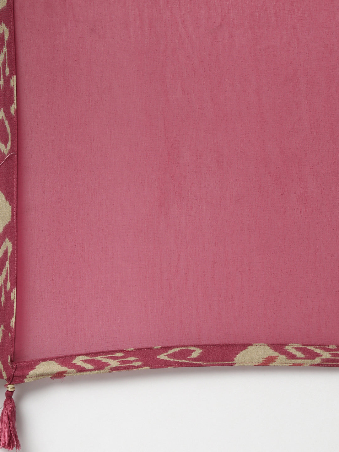 Neerus Pink Embroidered Kurta Set with Trouser and Dupatta - detail view 4