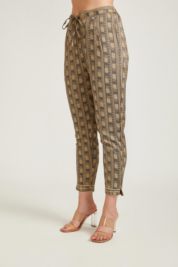 Neerus Yellow Color Slub Rayon Fabric Salwar Kameez