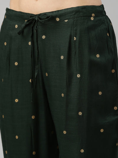 Neeru's B Green Color Rayon Fabric Kurta