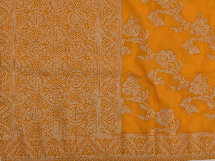 Neerus Green Banarasi woven lehenga set - detail view 1