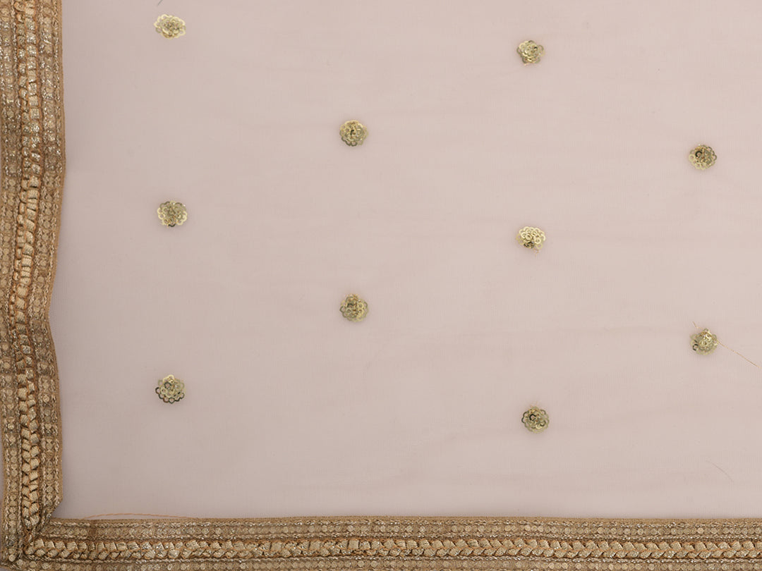 Neerus Pink georgette embroidered sharara set - detail view 4