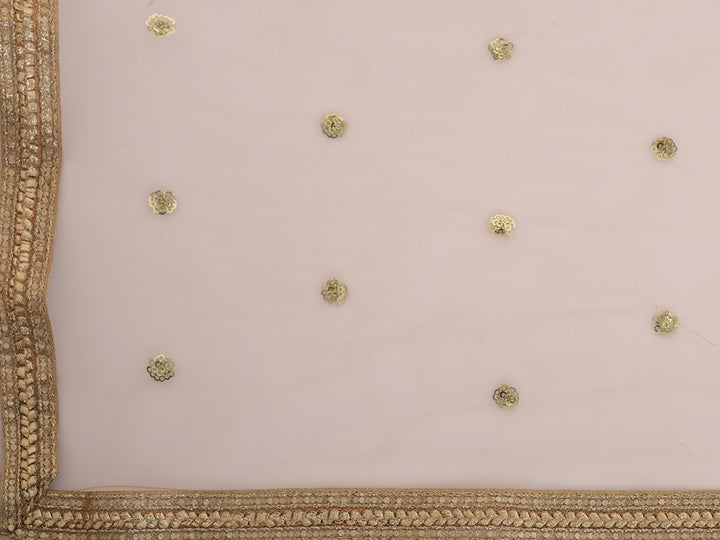 Neerus Pink georgette embroidered sharara set - detail view 4