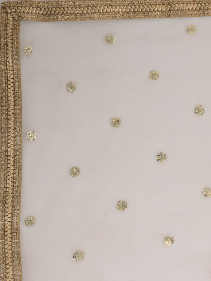 Neerus Green georgette embroidered sharara set - detail view 4