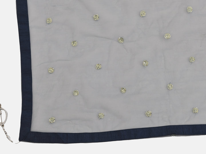 Neerus Navy Blue Color Georgette Fabric Ghagra Set