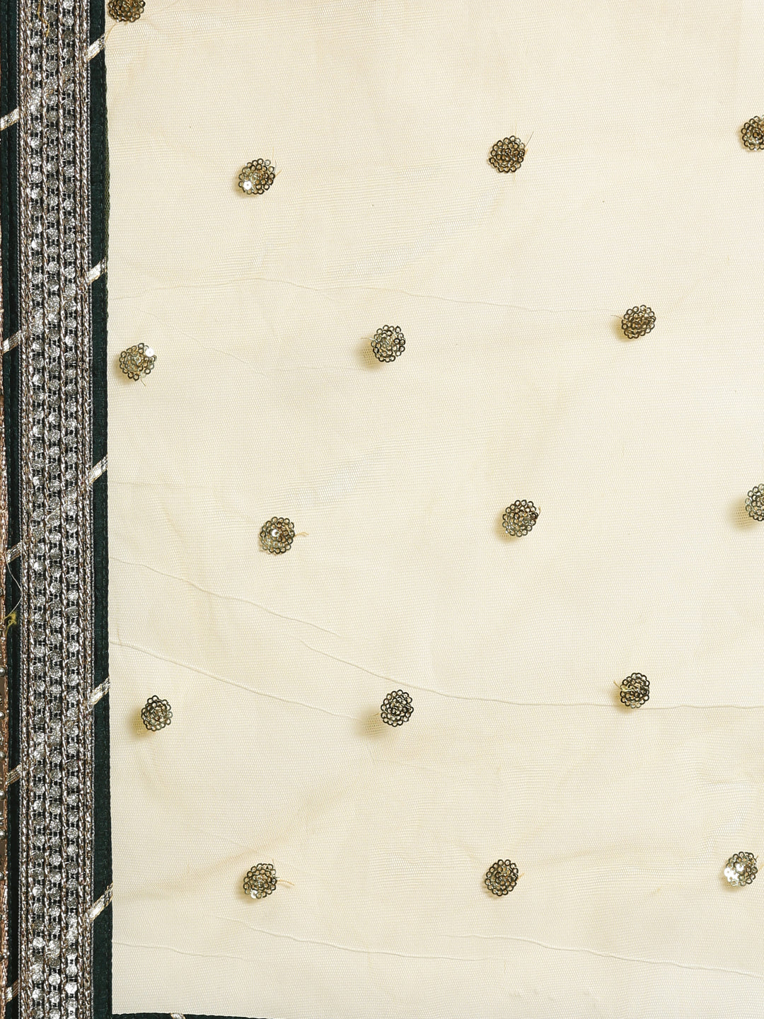 Neerus Yellow georgette embellished lehenga set - detail view 8