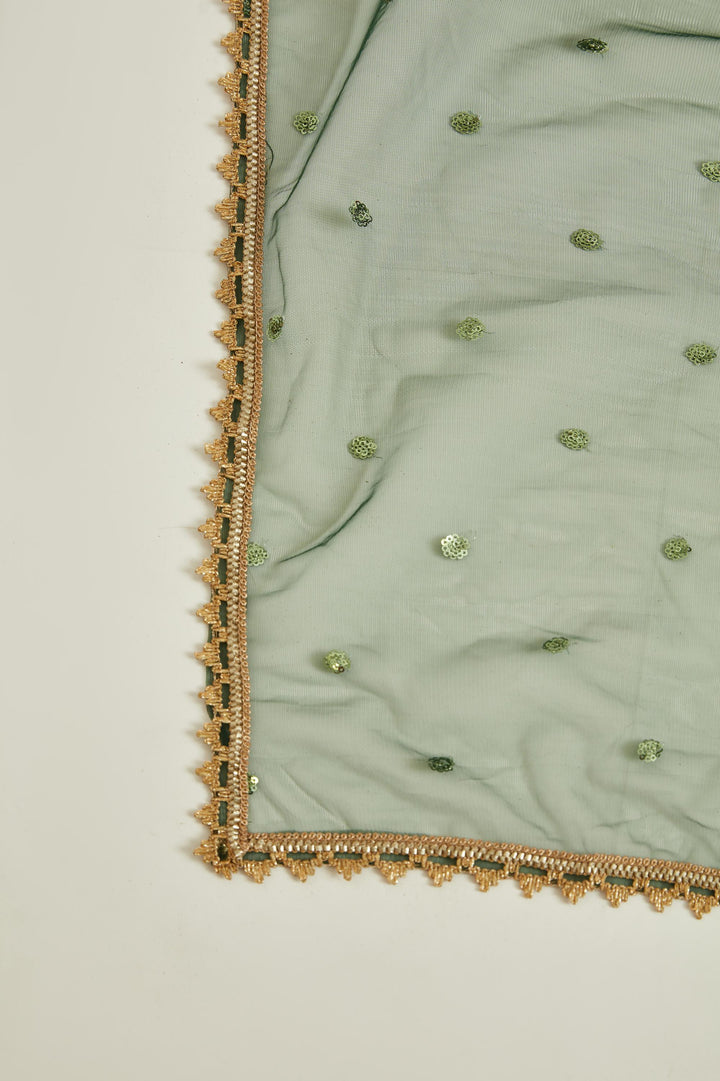 Neerus B Green Colour Georgette Fabric Gown