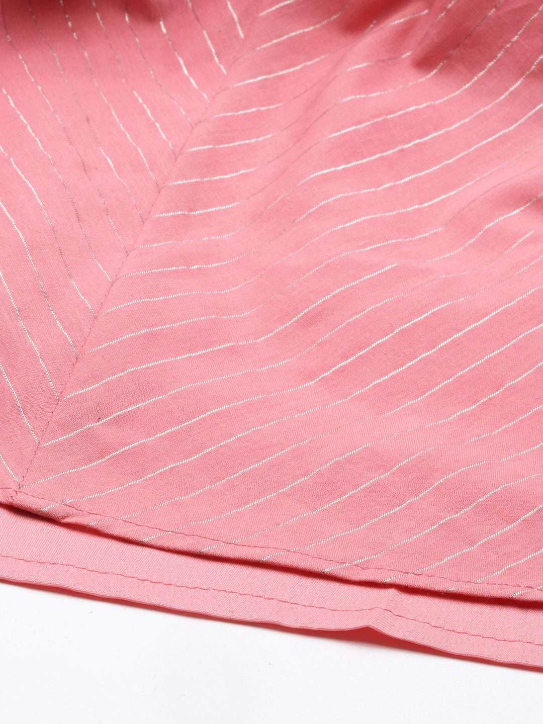 Neerus Pink Color Lorex Fabric Kurta