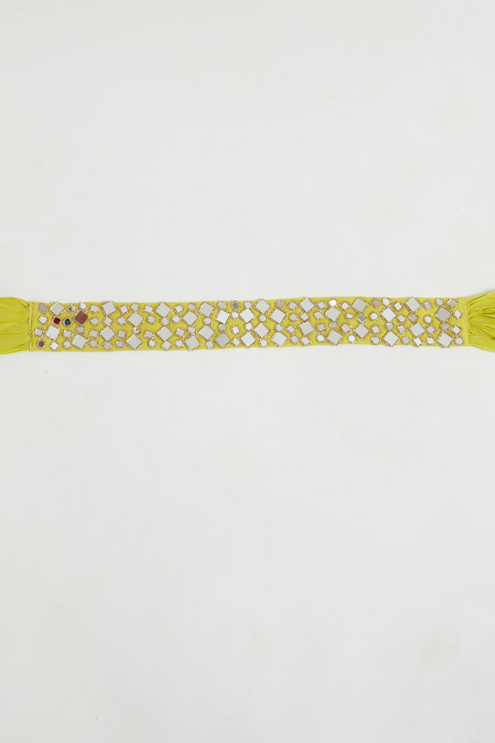 Neerus Lemon Color Georgette Fabric Anarkali Suit Set