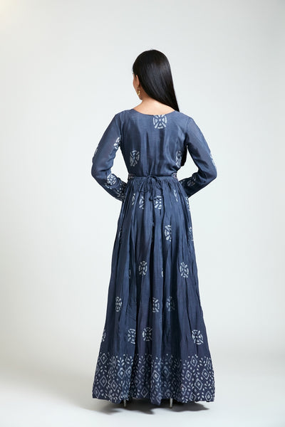 Neeru's Women Silk Grey Dress