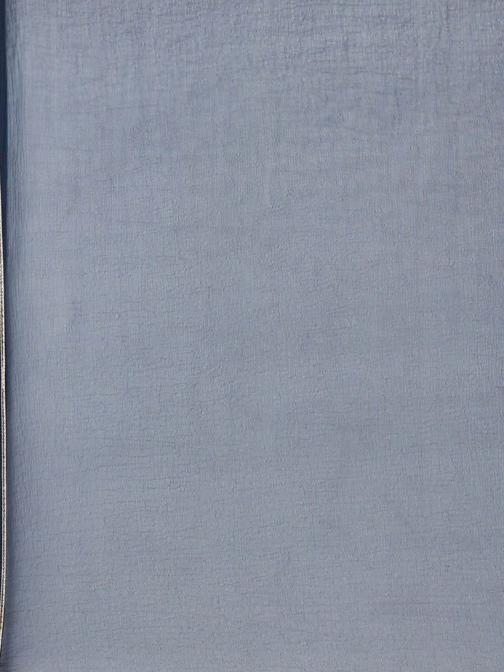 Neerus Blue Regular Calf Length Printed Readymade Suits