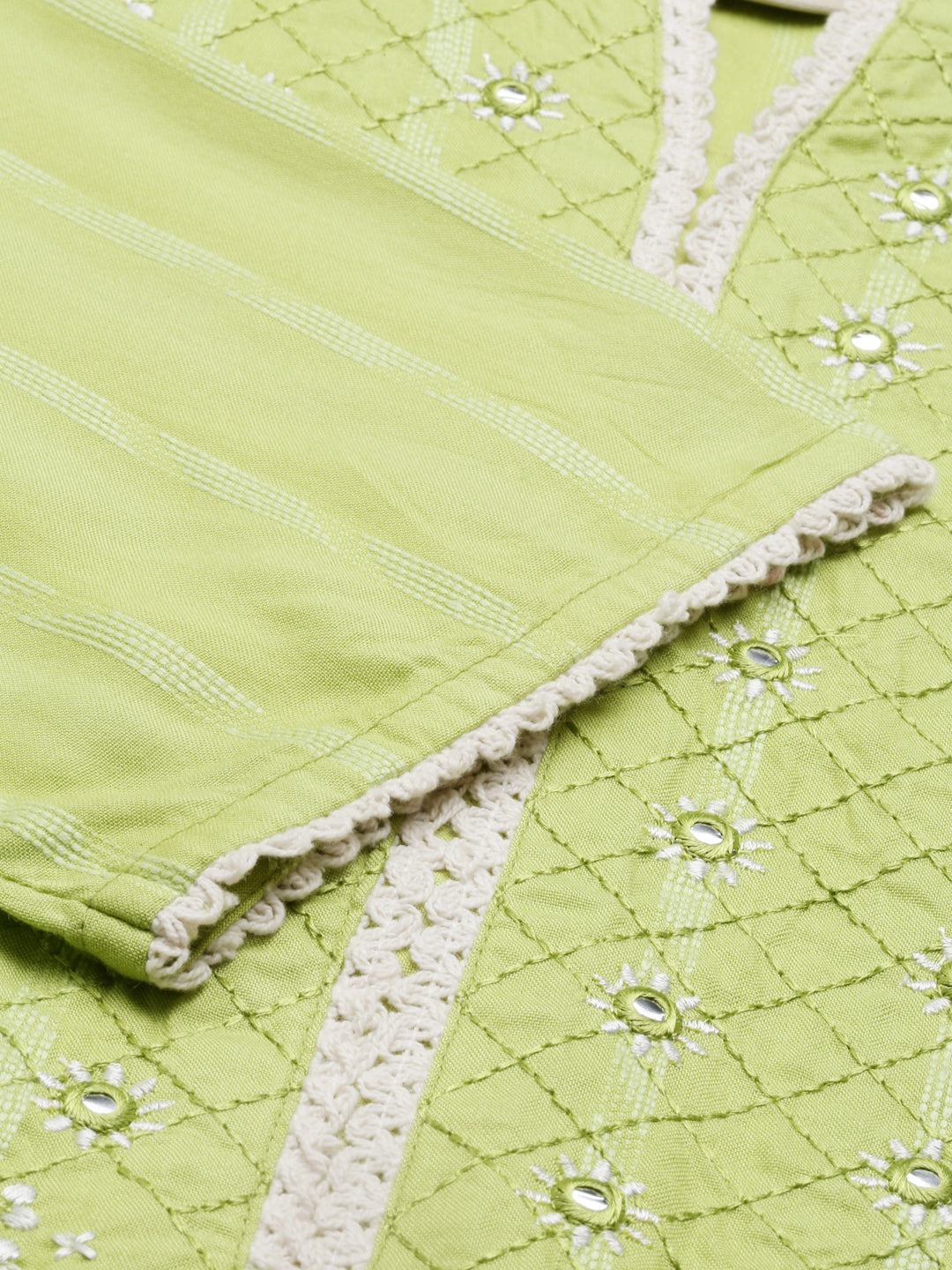 Neerus M Green Color Rayon Fabric Kurta