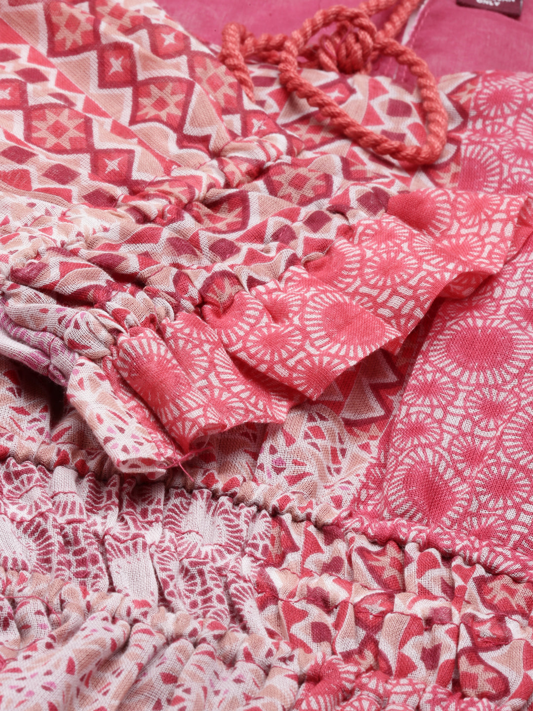 Neeru's Pink Color Cotton Fabric Kurta