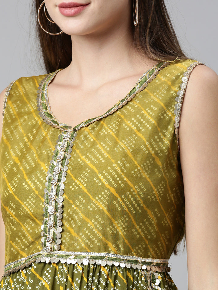 Neerus Yellow Color Jute Cotton Fabric Kurta Sets With Dupatta