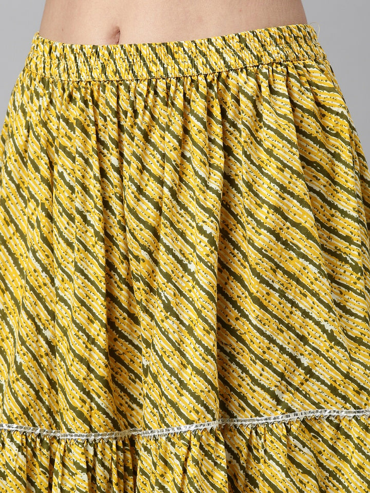 Neerus Yellow Color Jute Cotton Fabric Kurta Sets With Dupatta