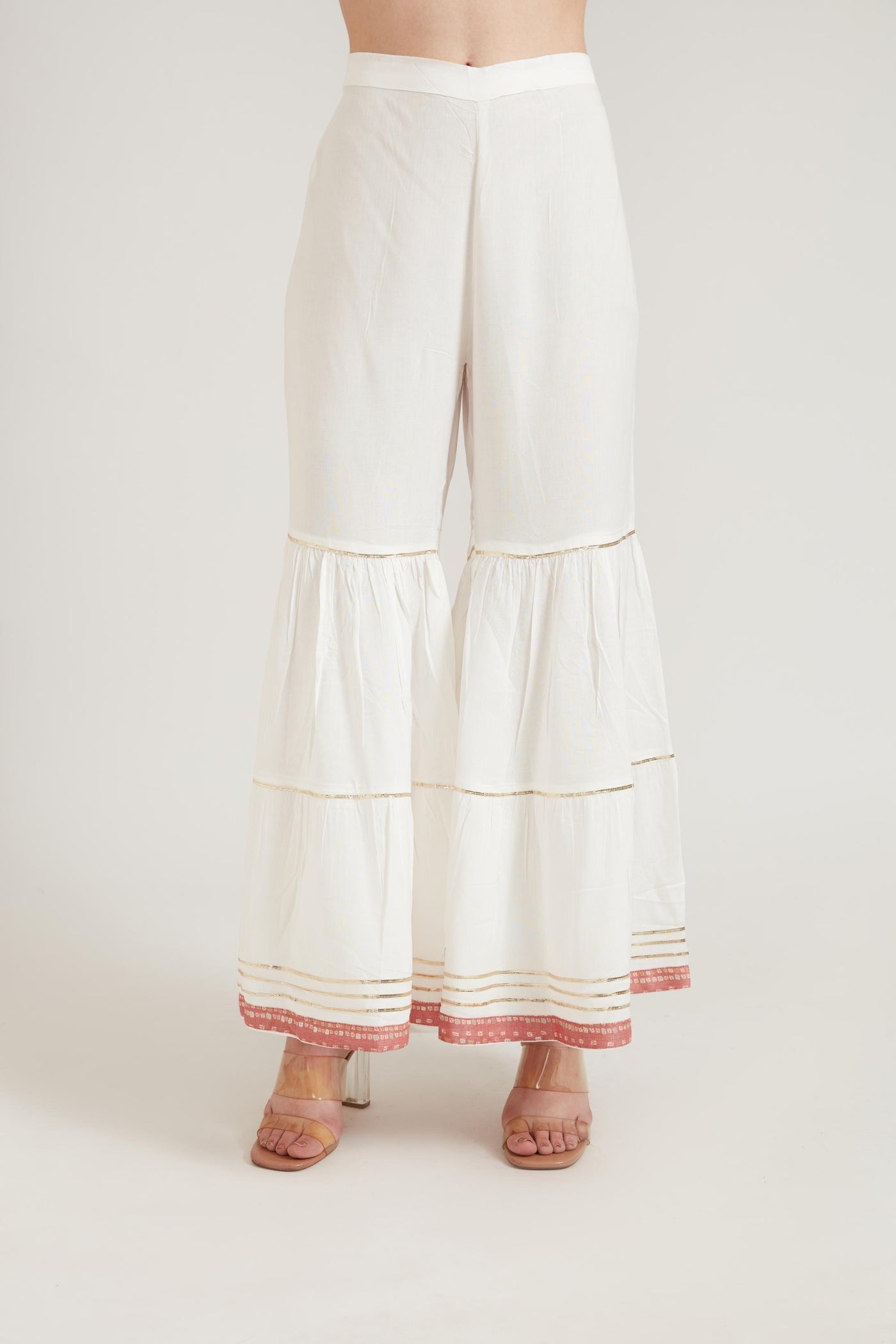 Neeru's Onion Color Cotton Fabric Suit Set
