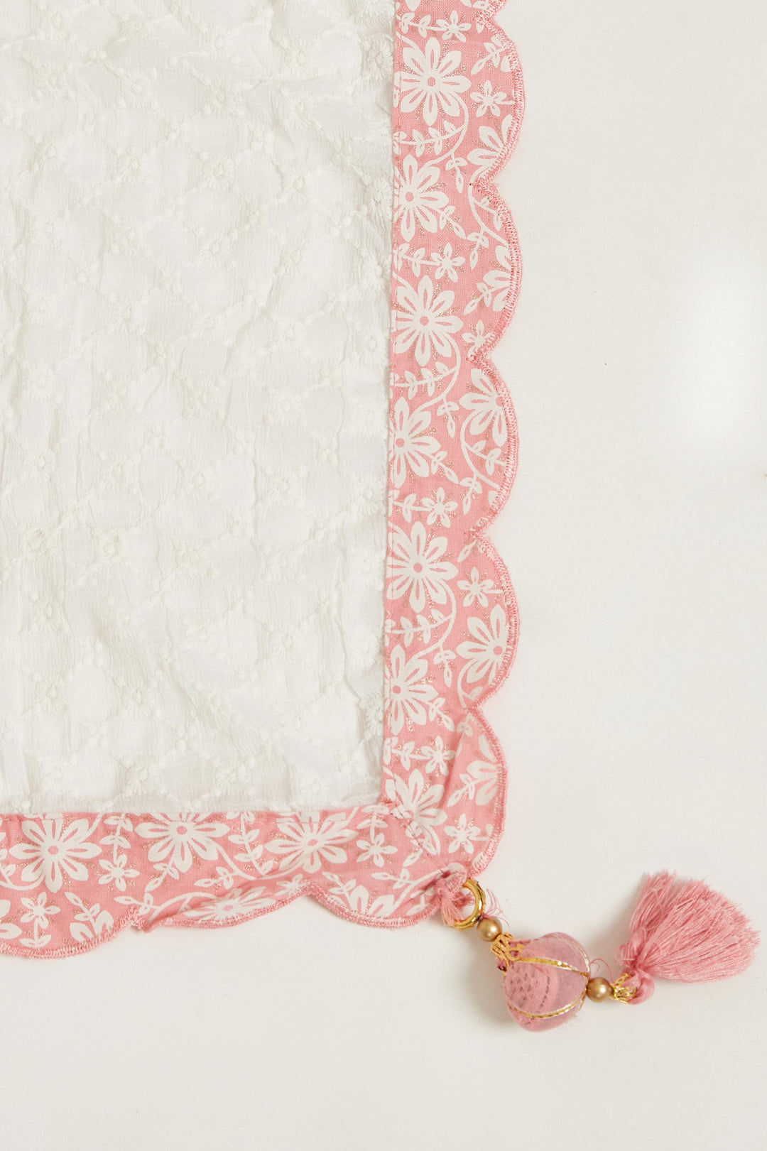 Neerus Pink cotton printed kurta set - detail view 4