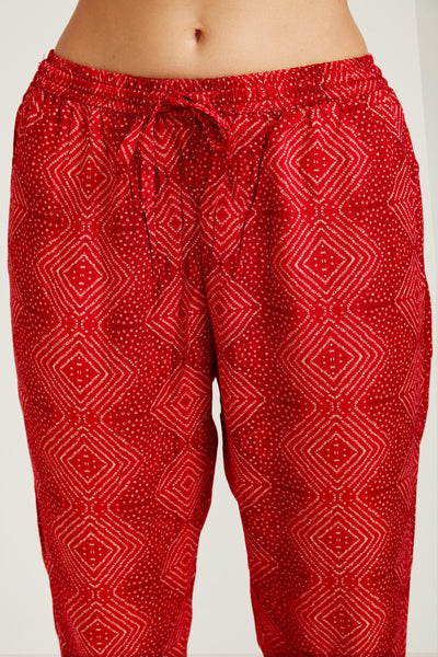 Neeru's Red Color Rayon Fabric Salwar Kameez