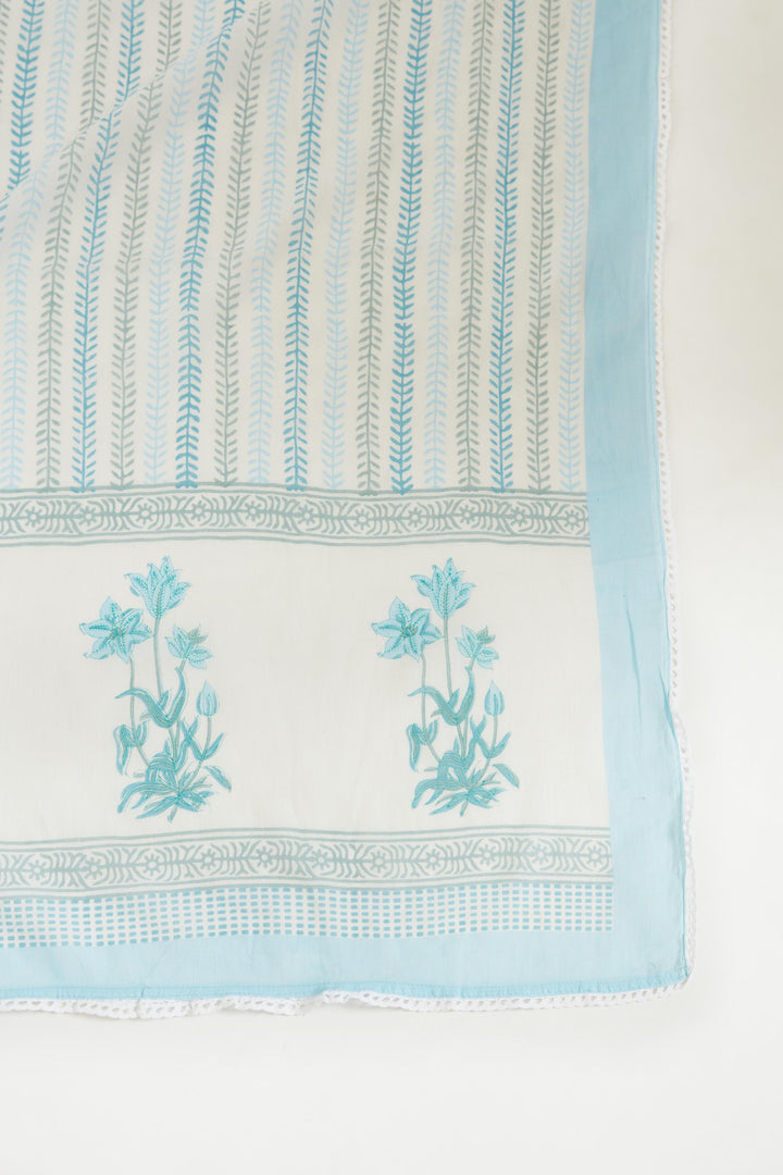 Neerus Ferozi Color Chanderi Fabric Kurta Set