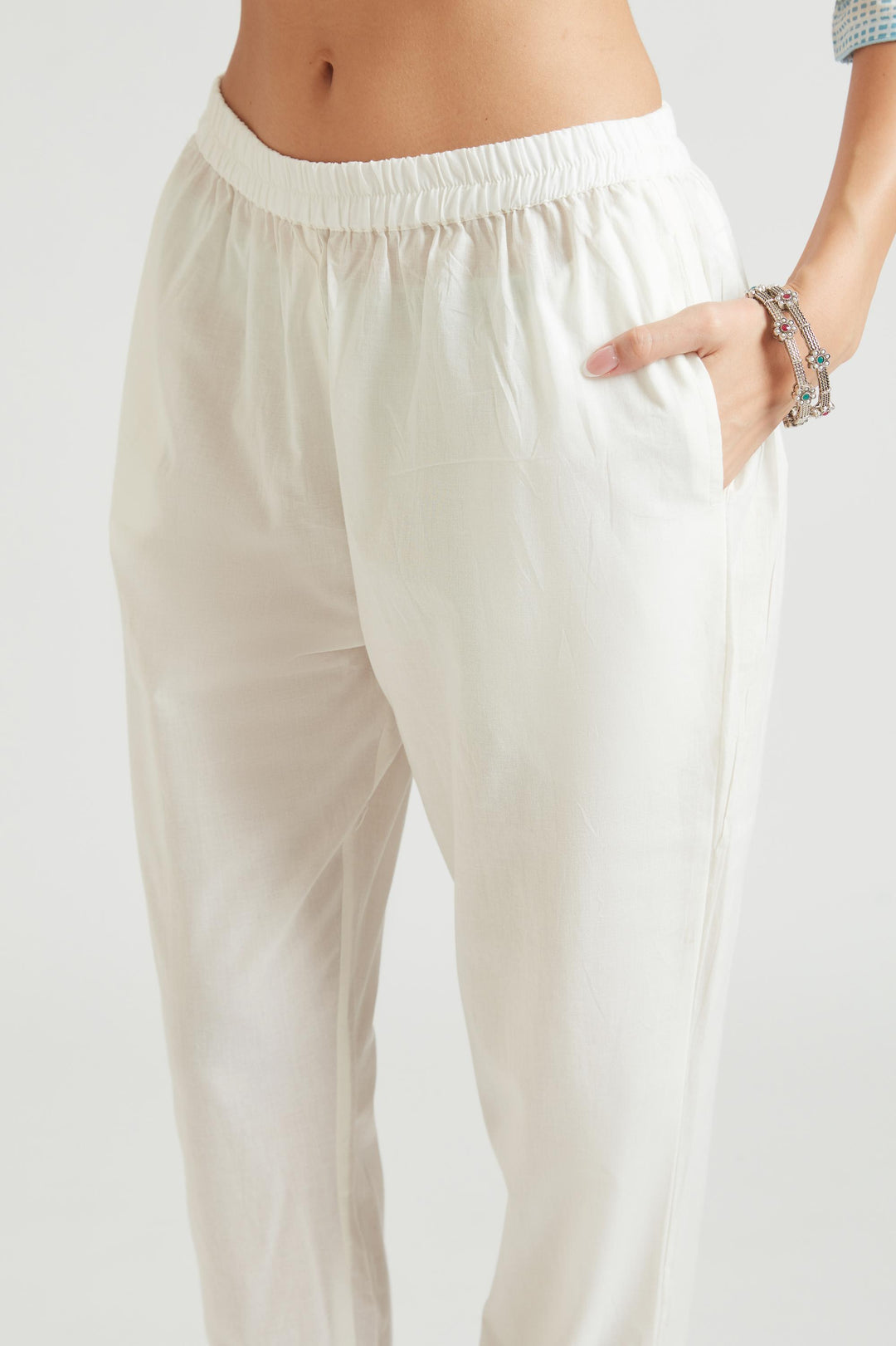 Neerus Ferozi Color Chanderi Fabric Kurta Set