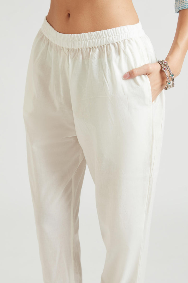 Neerus Ferozi Color Chanderi Fabric Kurta Set