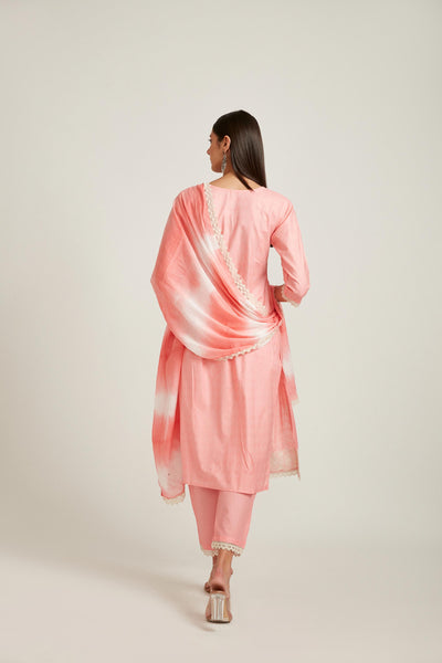 Neeru's Pink Color Cotton Fabric Salwar Kameez