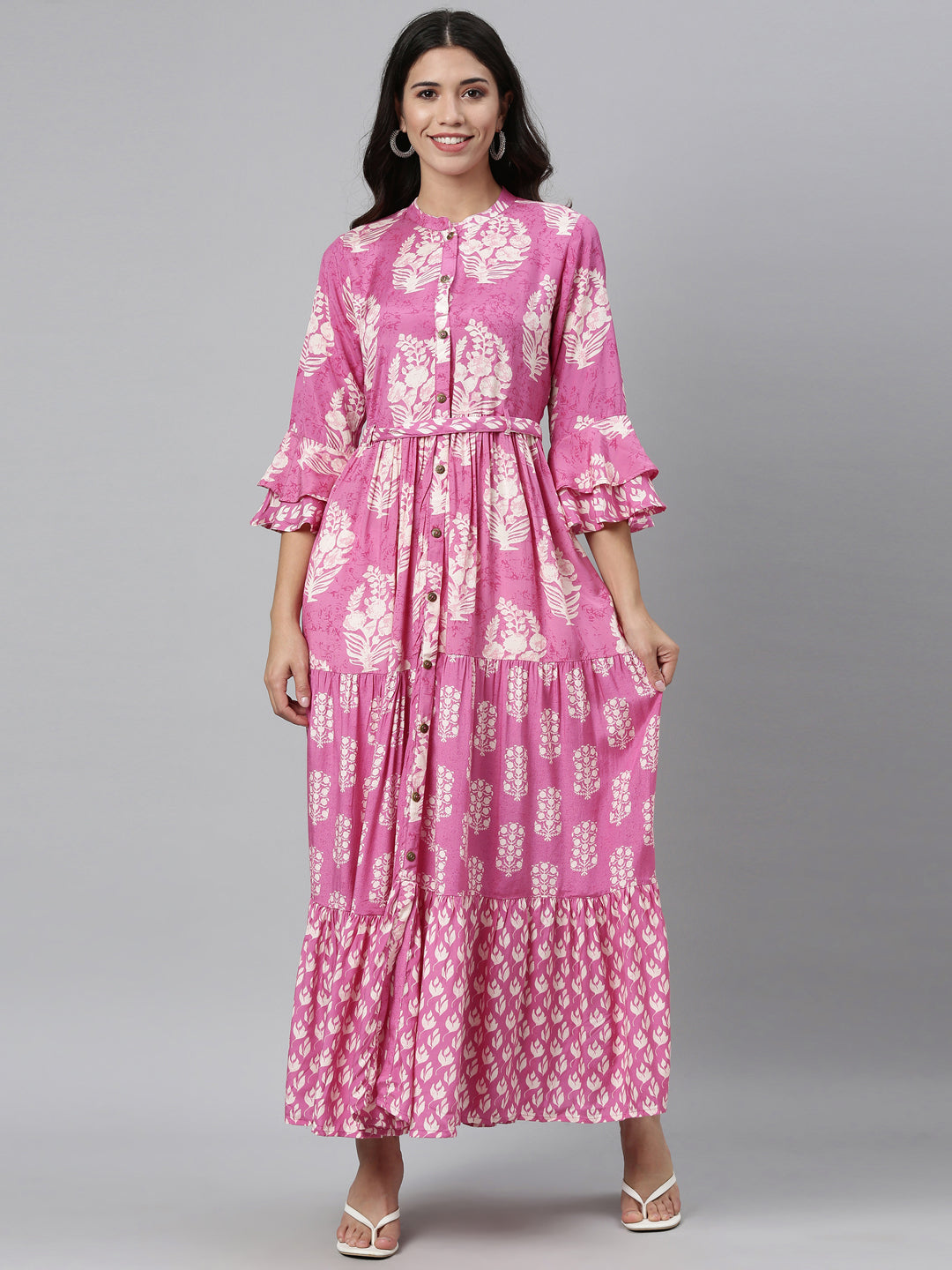 Neeru'S PINK color, SANTOON fabric Kurta