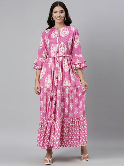 Neeru'S PINK color, SANTOON fabric Kurta