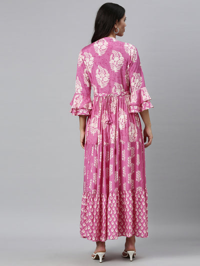 Neeru'S PINK color, SANTOON fabric Kurta