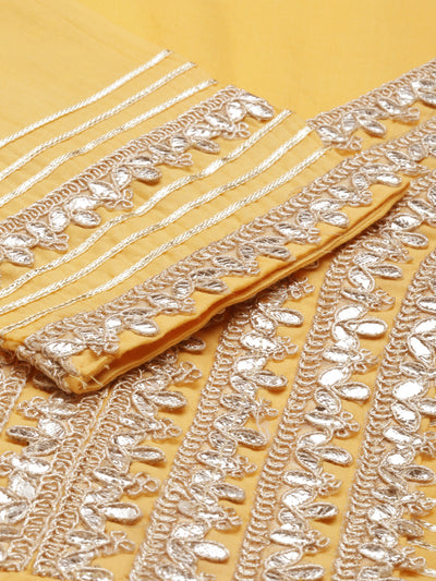 Neeru'S Yellow Color Cotton Fabric Kurta