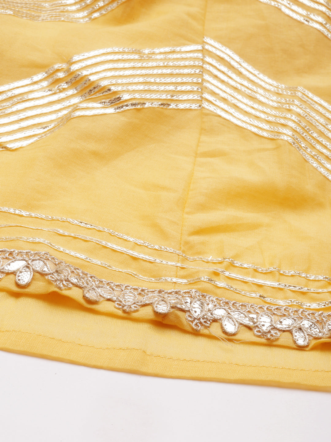 Neeru'S Yellow Color Cotton Fabric Kurta