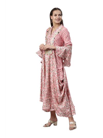 Neeru's Pink Color Model Fabric Kurta