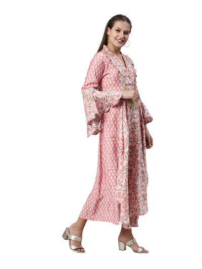 Neeru's Pink Color Model Fabric Kurta