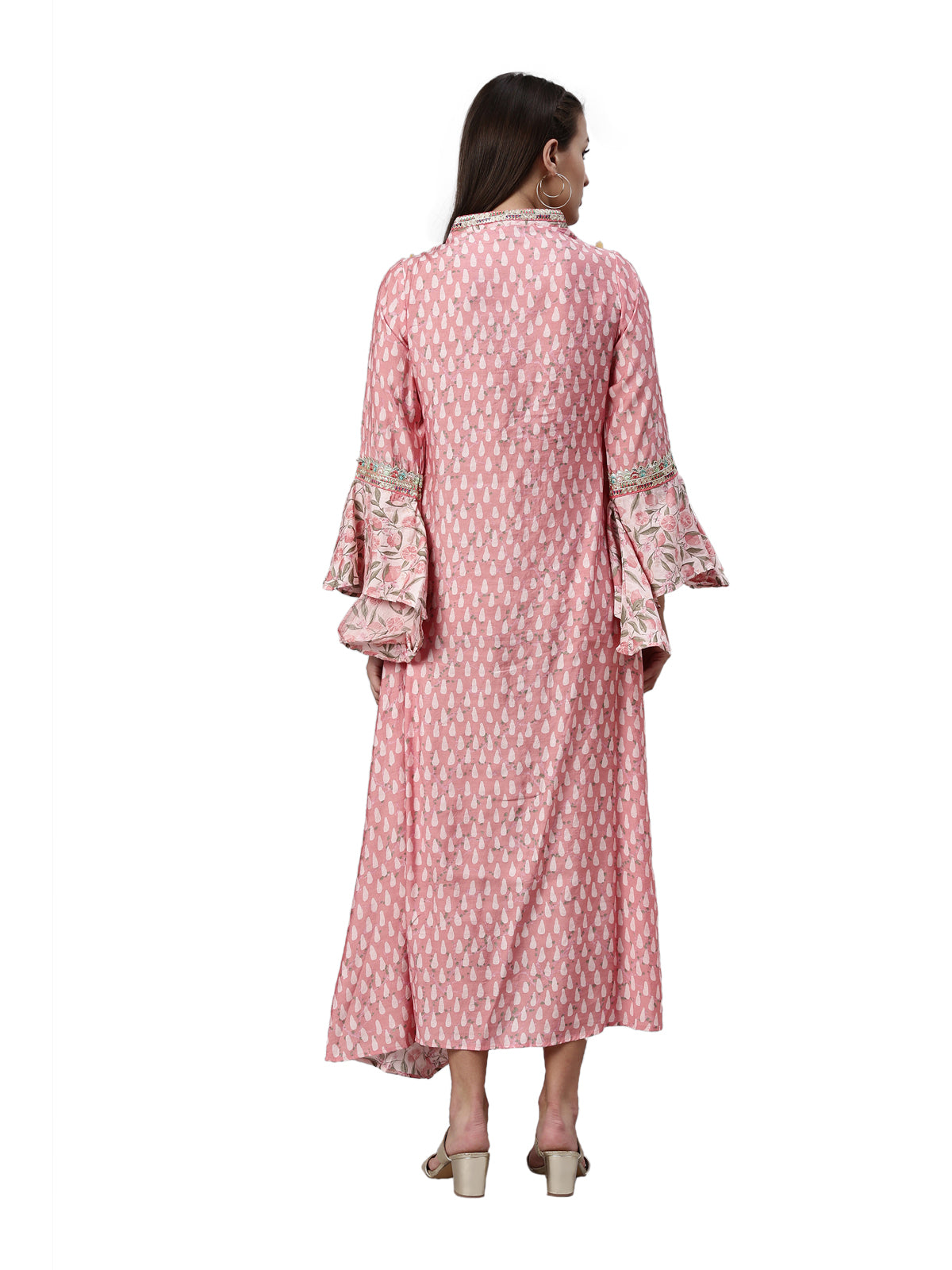 Neeru's Pink Color Model Fabric Kurta