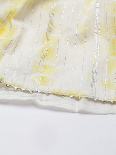 Neeru's Yellow Color Lorex Fabric Kurta
