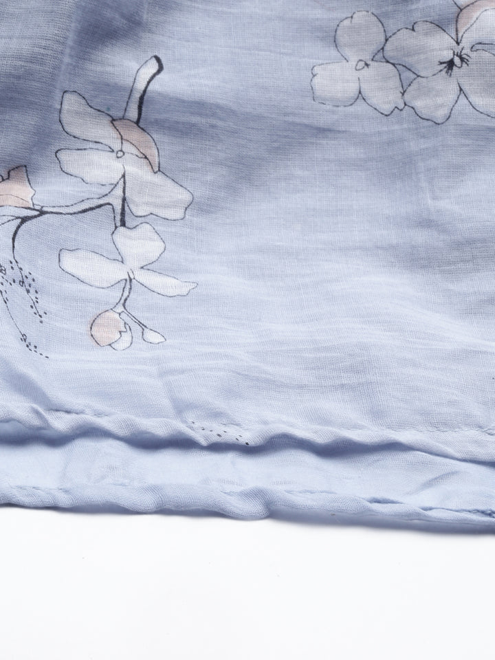 Neerus L Gray Color Georgette Fabric Kurta