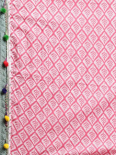 Neeru'S PINK color, Jute Cotton fabric Kurta Sets With Dupatta