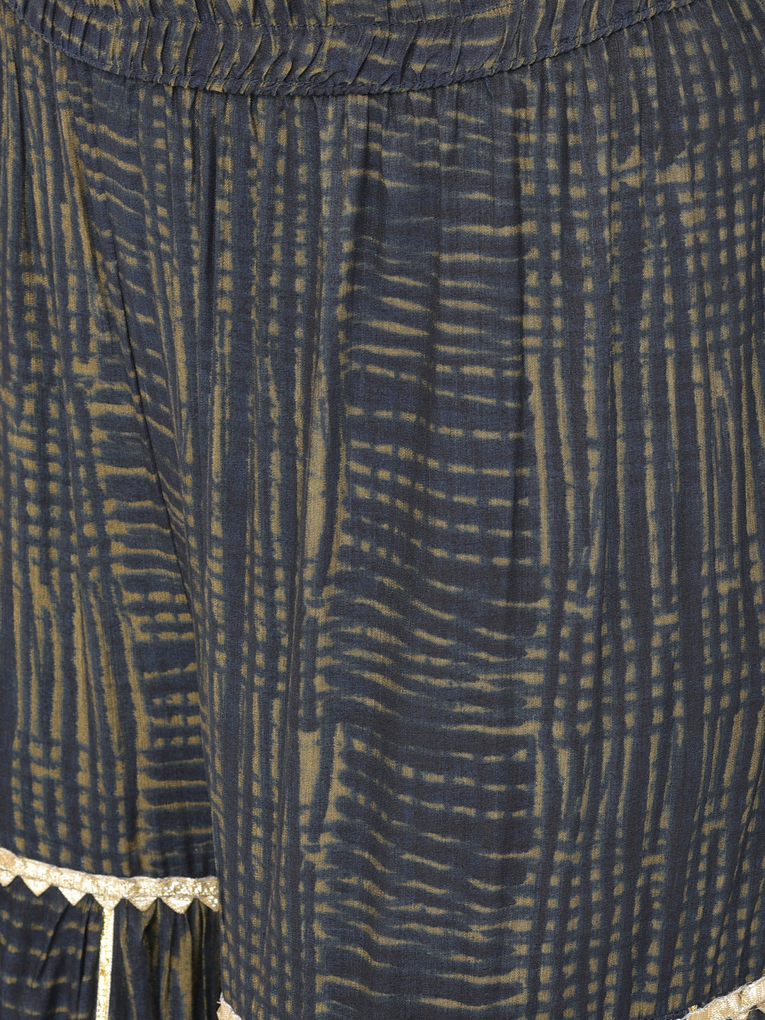 Neerus'S navy blue color, rayon fabric suit