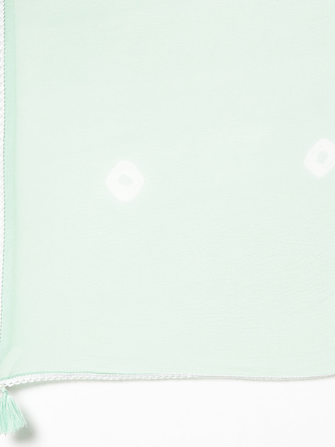 Neerus Green embroidered kurta set with trouser and dupatta - detail view 4