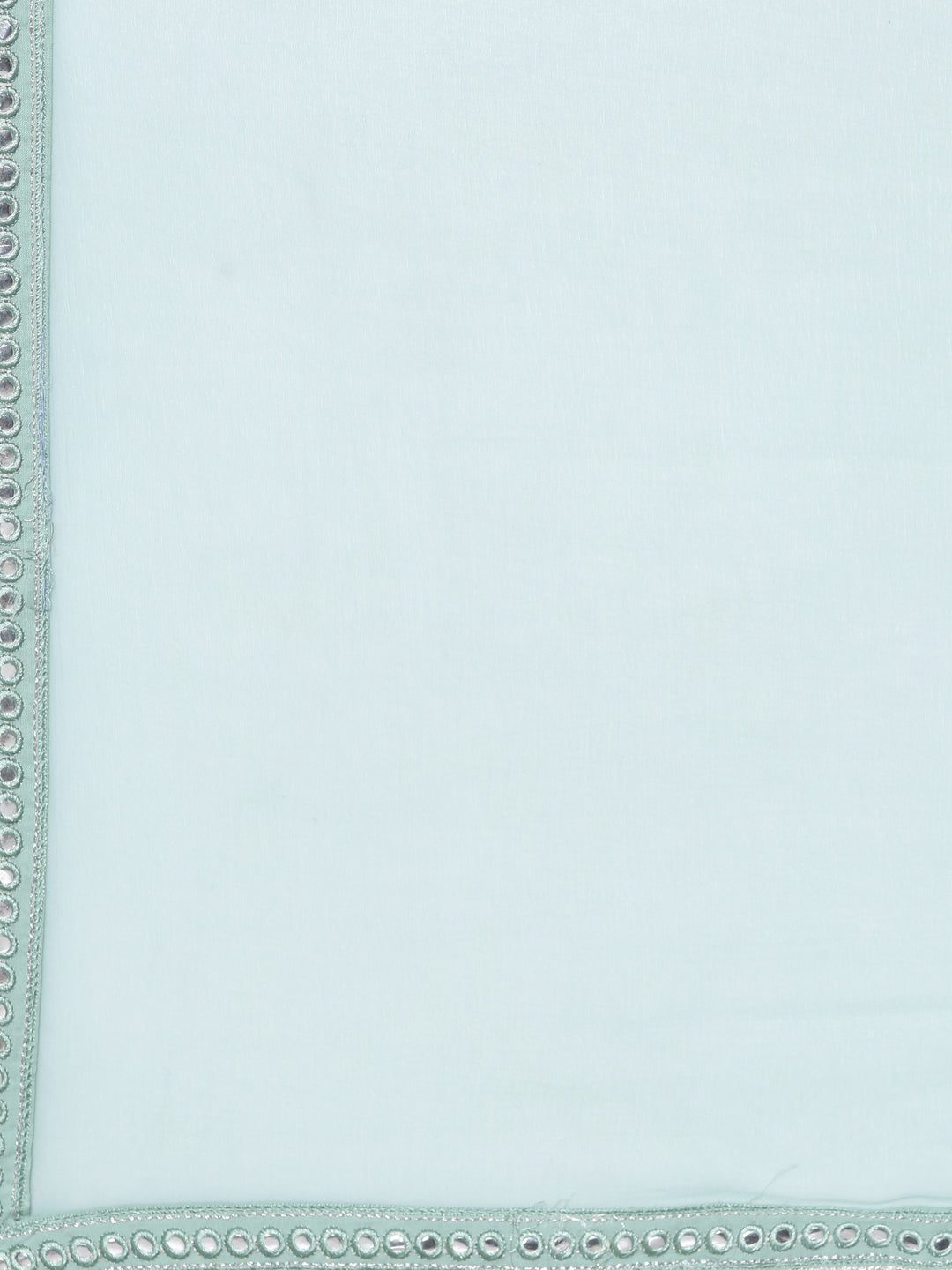 Neerus Green Regular Knee Length Printed Kurta Solid Trousers With Dupatta