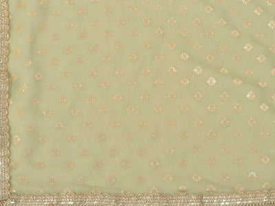 Neeru's pista color, georgette fabric suit-anarkali
