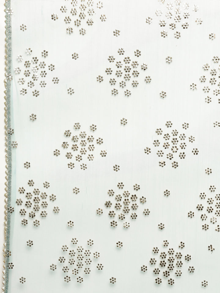 Neerus Yellow Embroidered Kurta With Skirt & Dupatta