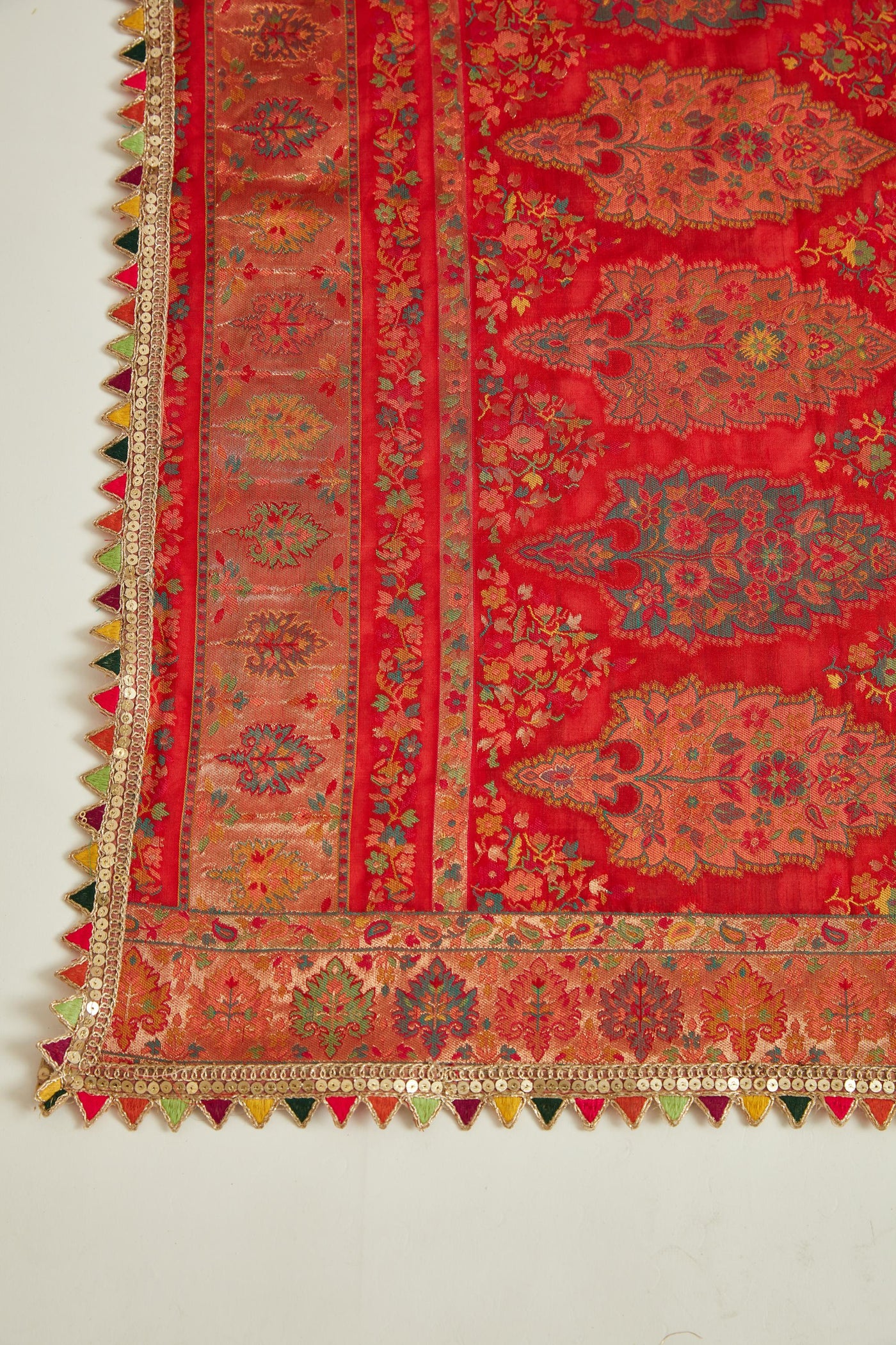 Neeru'S YELLOW Colour CHANDERI Fabric SUIT-ANARKALI