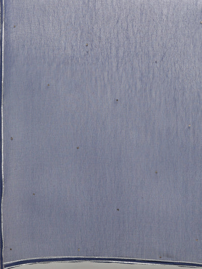 Neeru'S Ice Blue Color, Slub Rayon Fabric Suit-Plazzo
