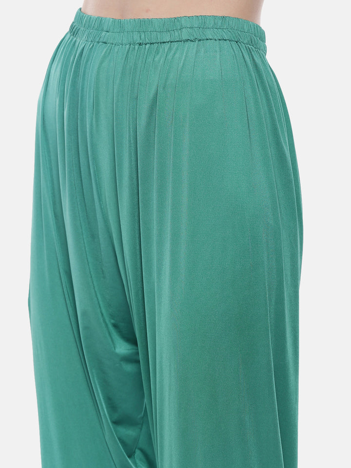 Neerus Sea Green Zari Anarkali Readymade suits