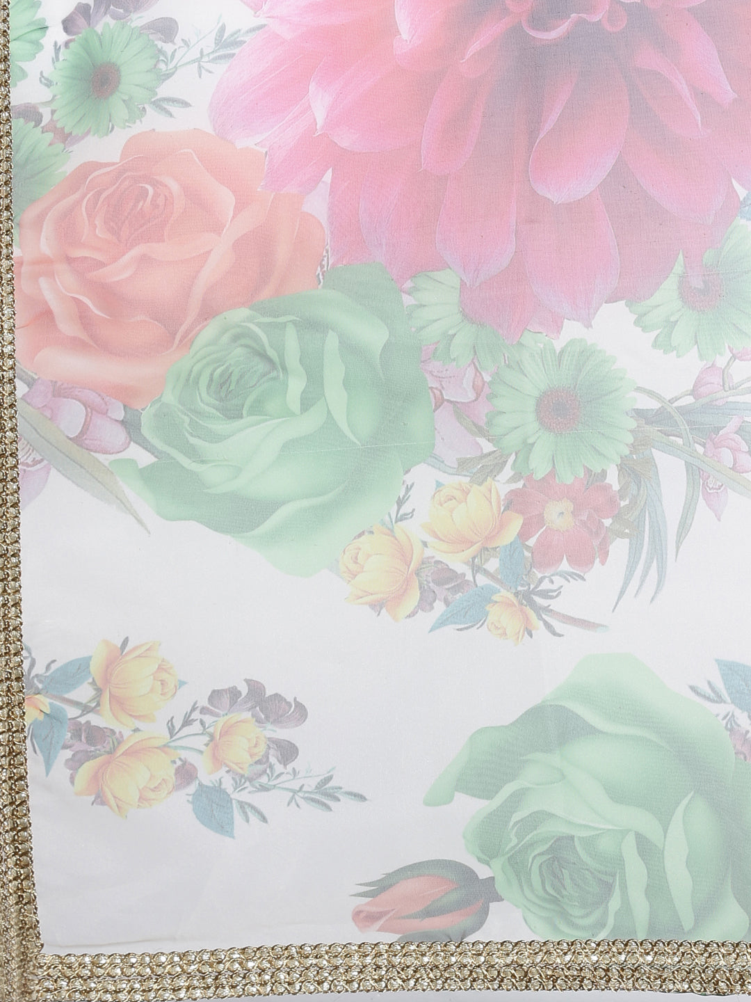 Neerus Peach Color Chanderi Fabric Kurta Set