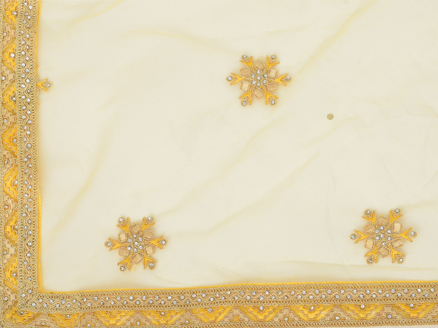 Neeru'S yellow color nett fabric lehenga choli