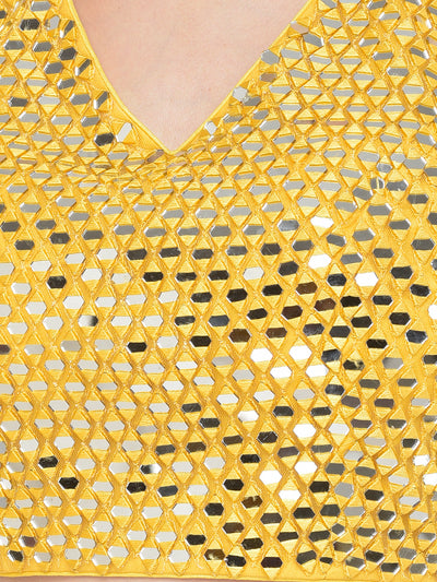 Neeru'S yellow color nett fabric lehenga choli