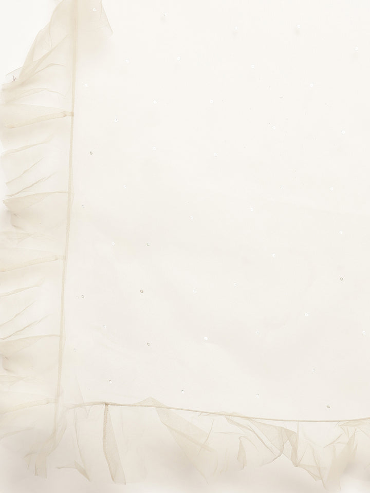 Neerus Pink Color Nett Fabric Ghagra Set