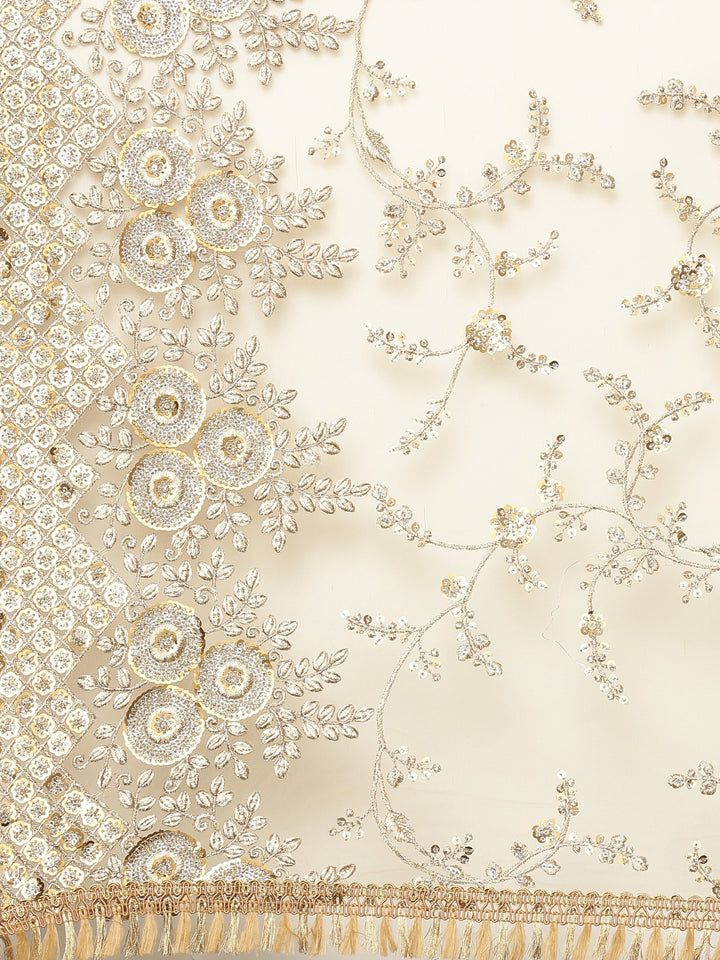 Neerus Maroon Color Tuffeta Fabric Ghagra Set