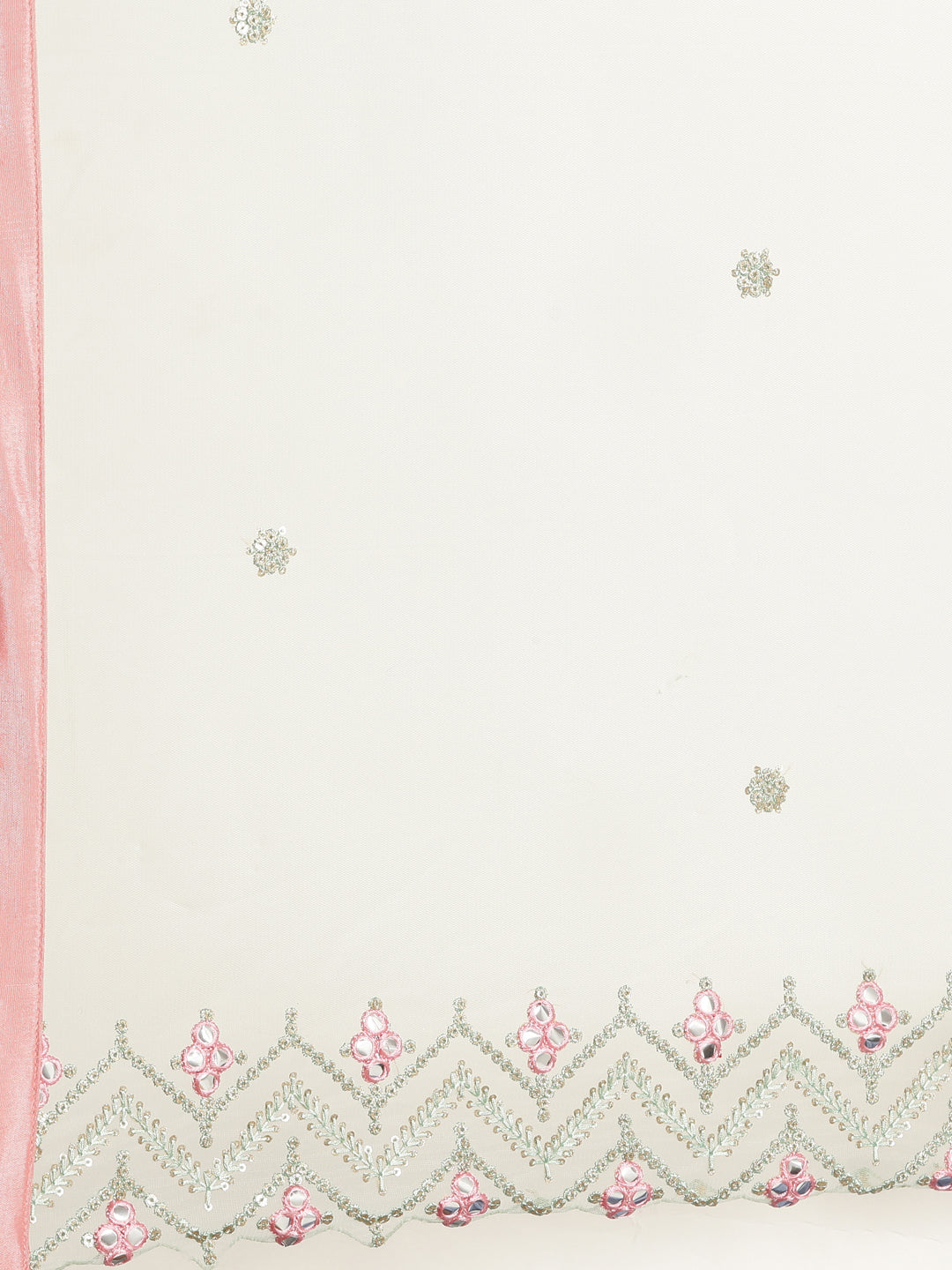 Neeru'S Pink Color, Nett Fabric Ghagra Set